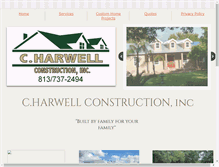 Tablet Screenshot of charwellconstruction.com